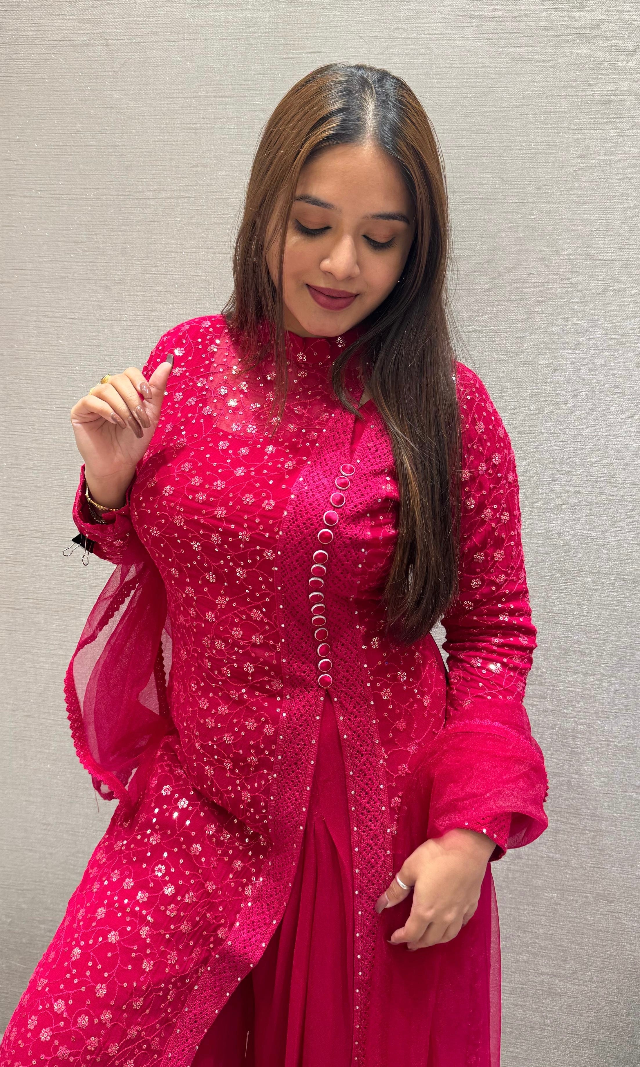 Raspberry Pink palazzo set