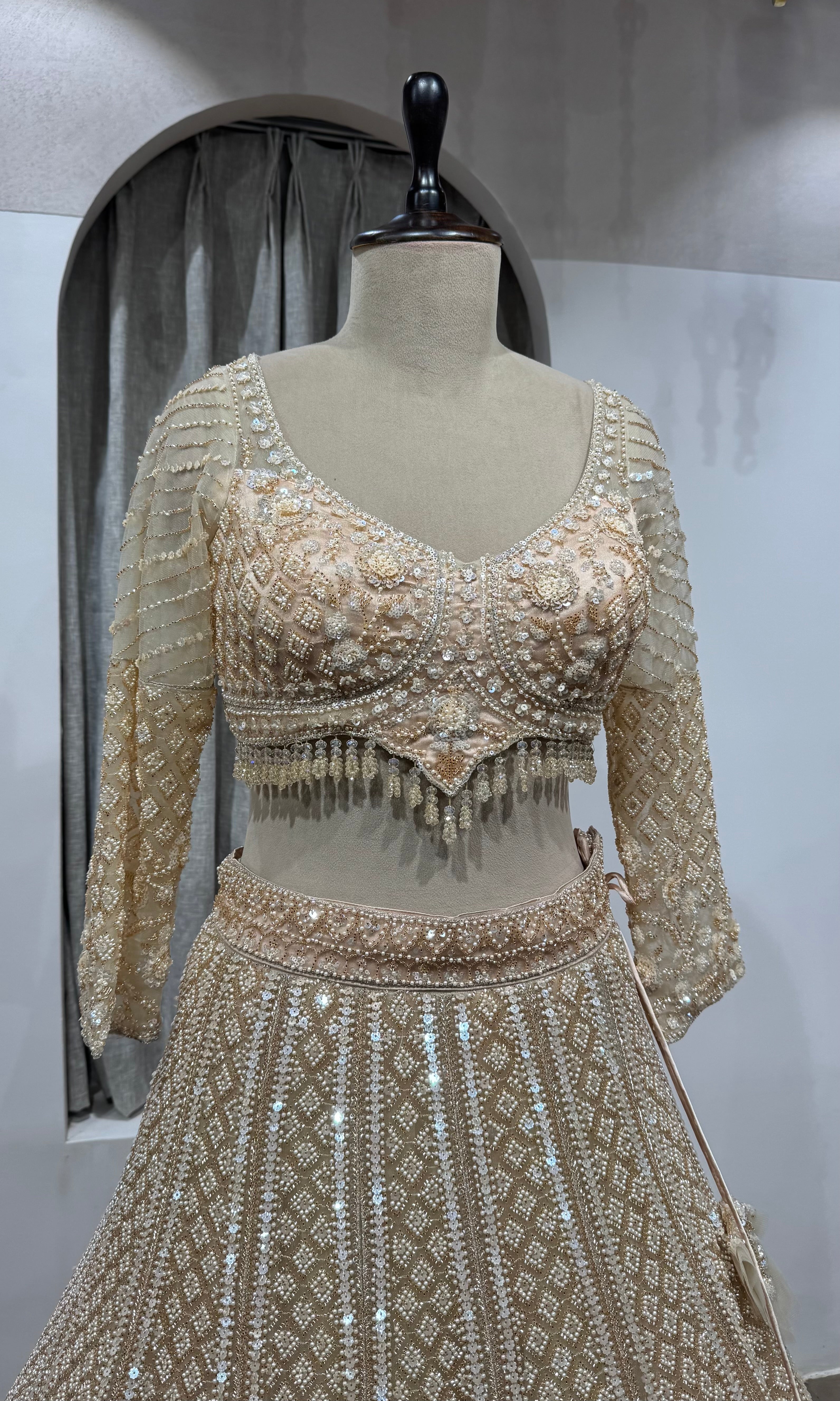 Golden Ivory Heritage Bridal Lehenga