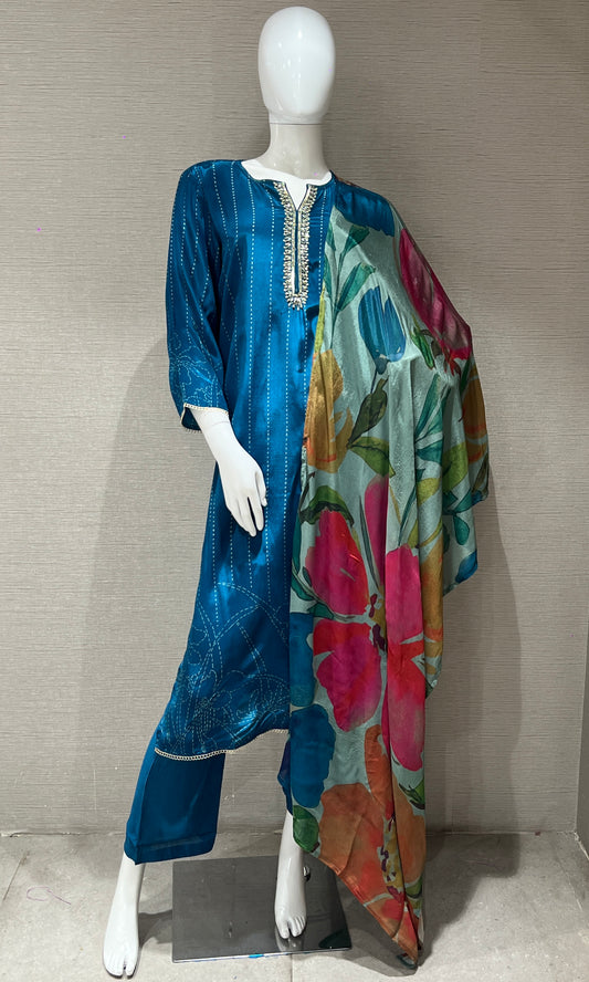 🫐Blue kurta set🫐 3223