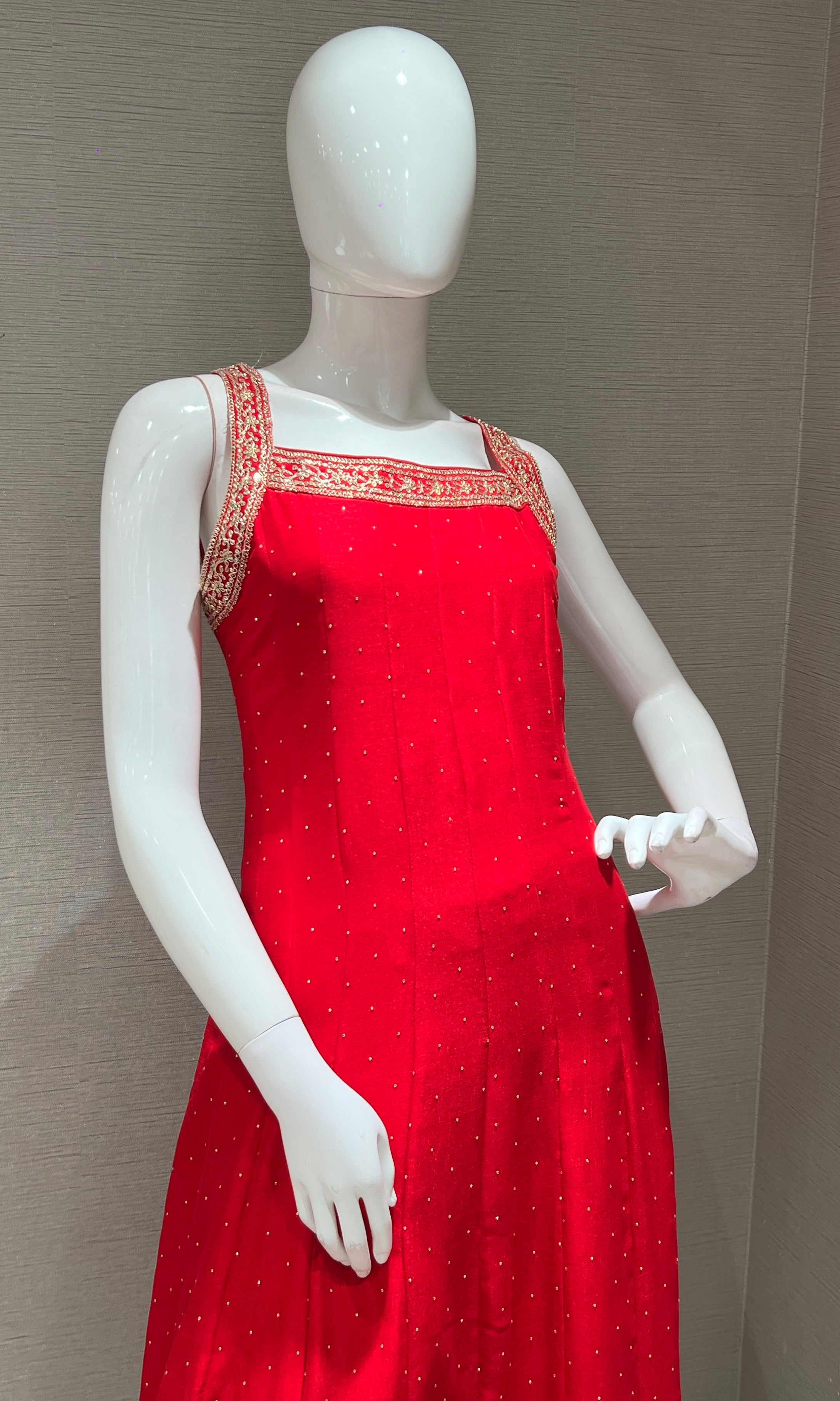 Red gold Ethnic kurta set