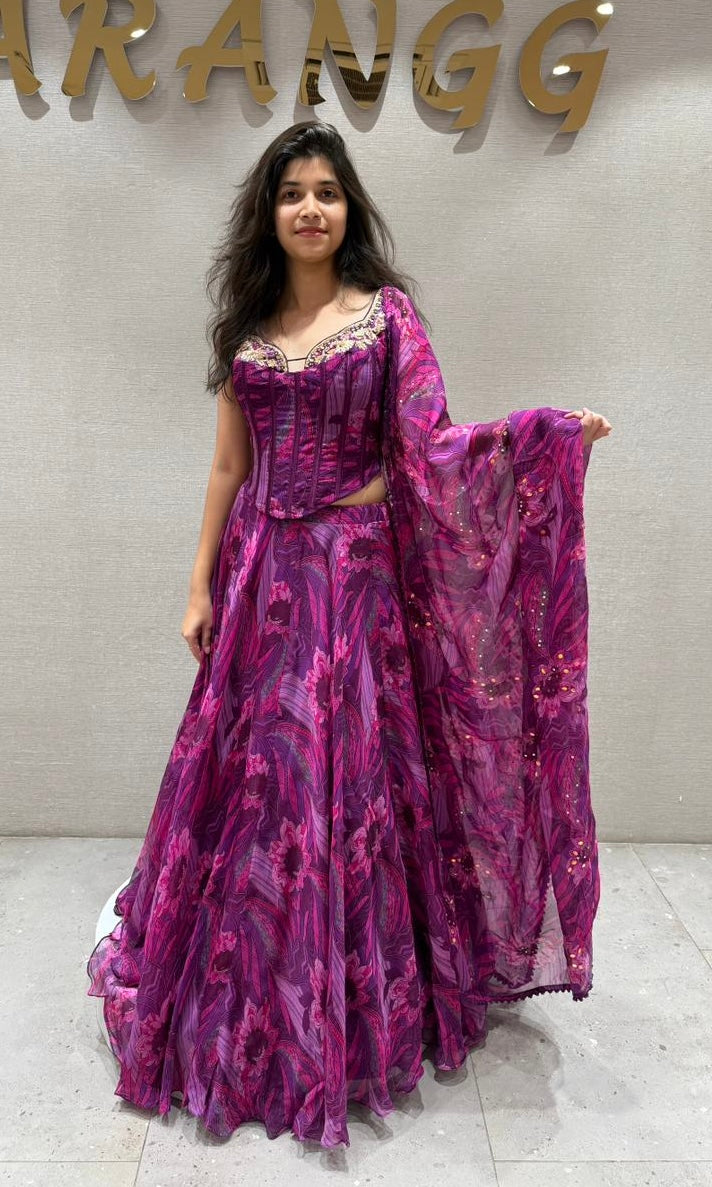 Multi colour Lehenga