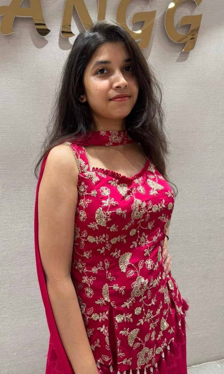 Fuschia Fiesta Palazzo Set