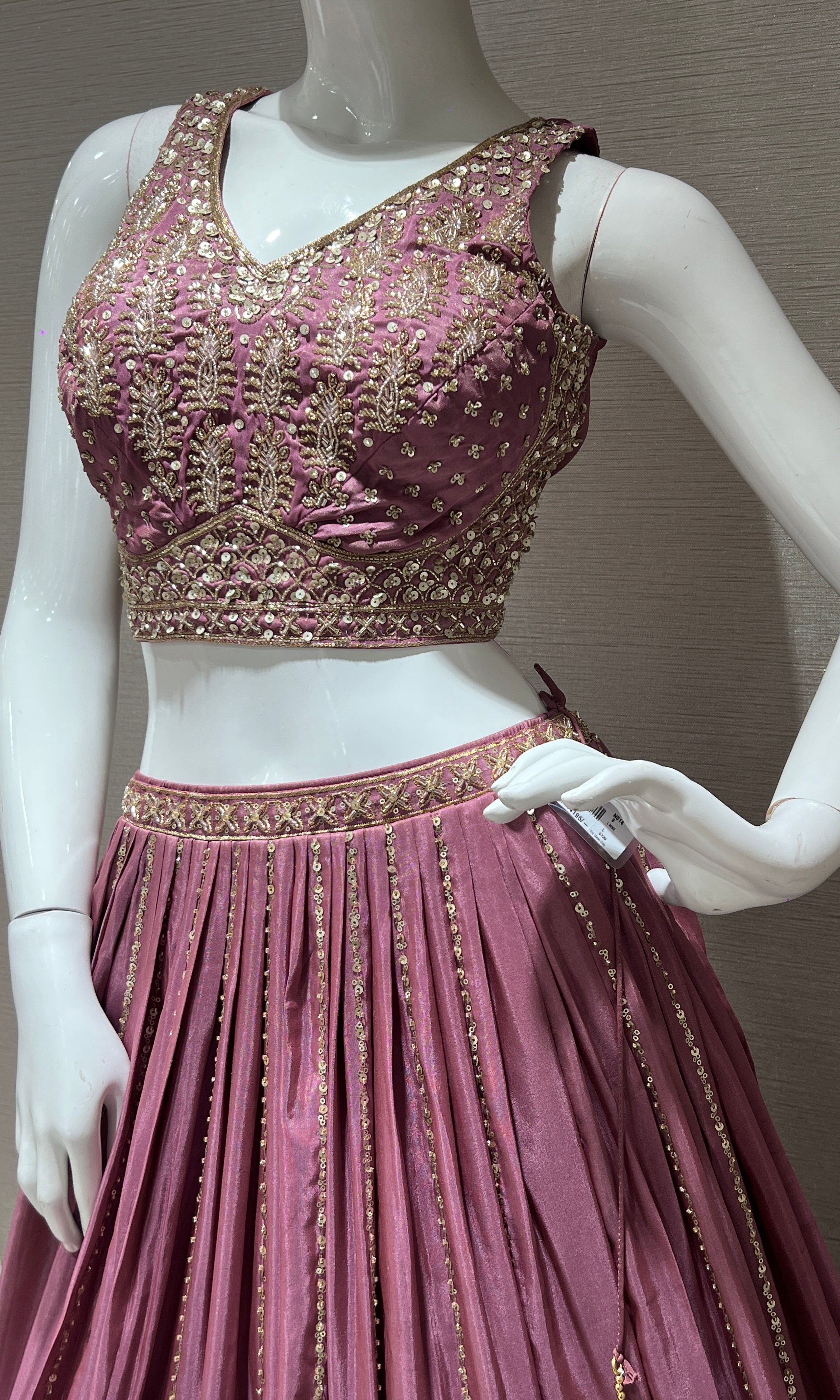 Light wine Lehenga