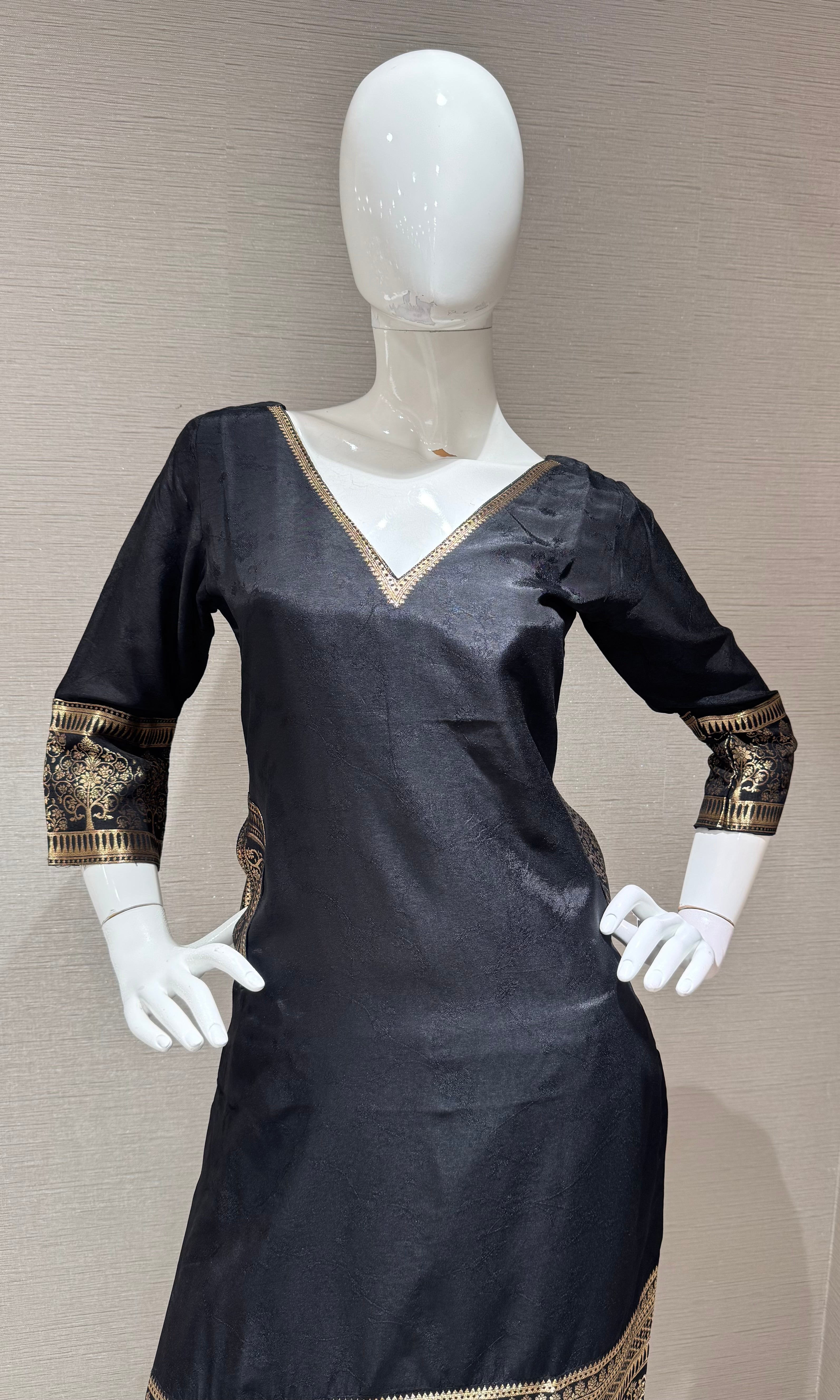 Classic Black & Gold Salwar Kurta set
