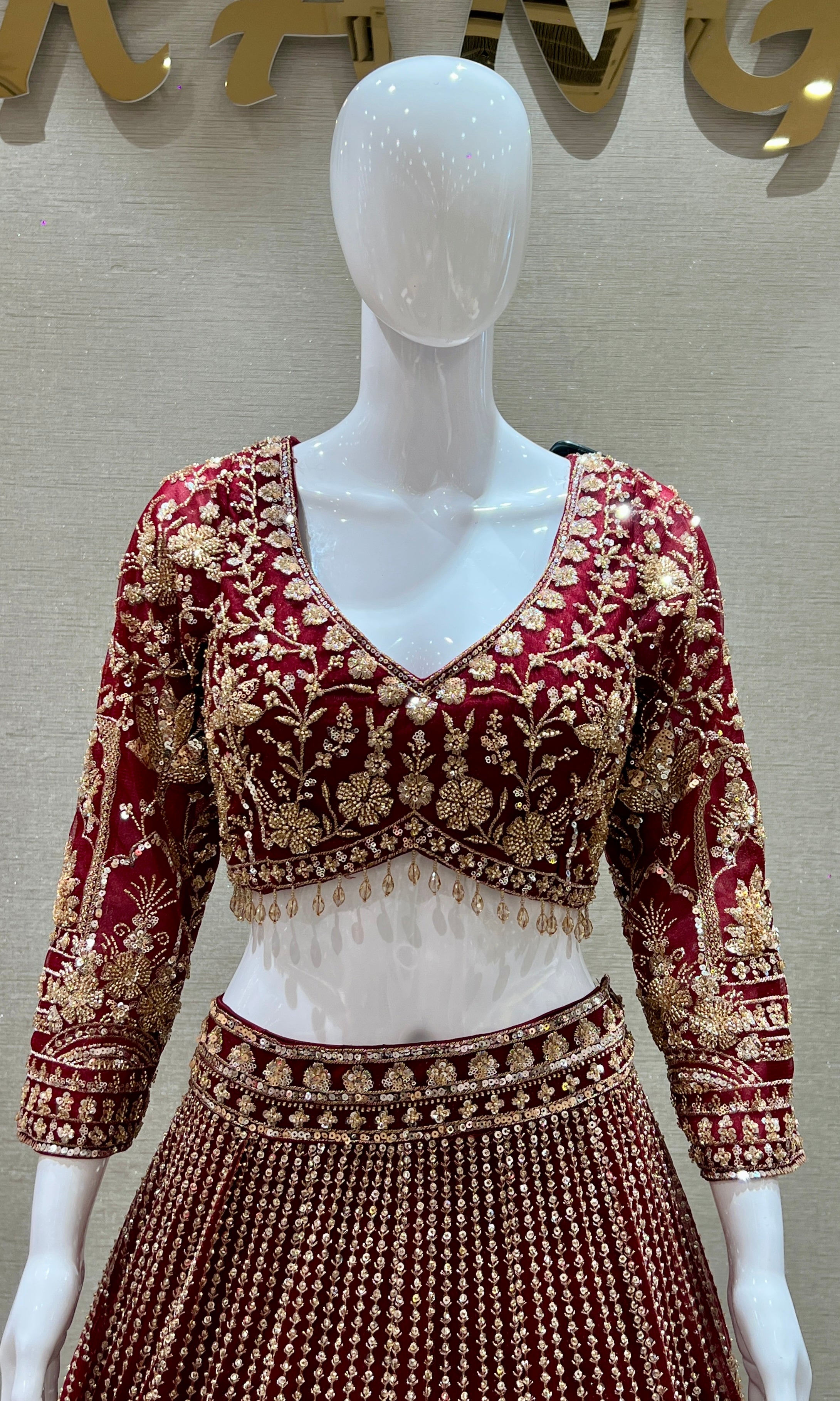 Maroon Lehenga