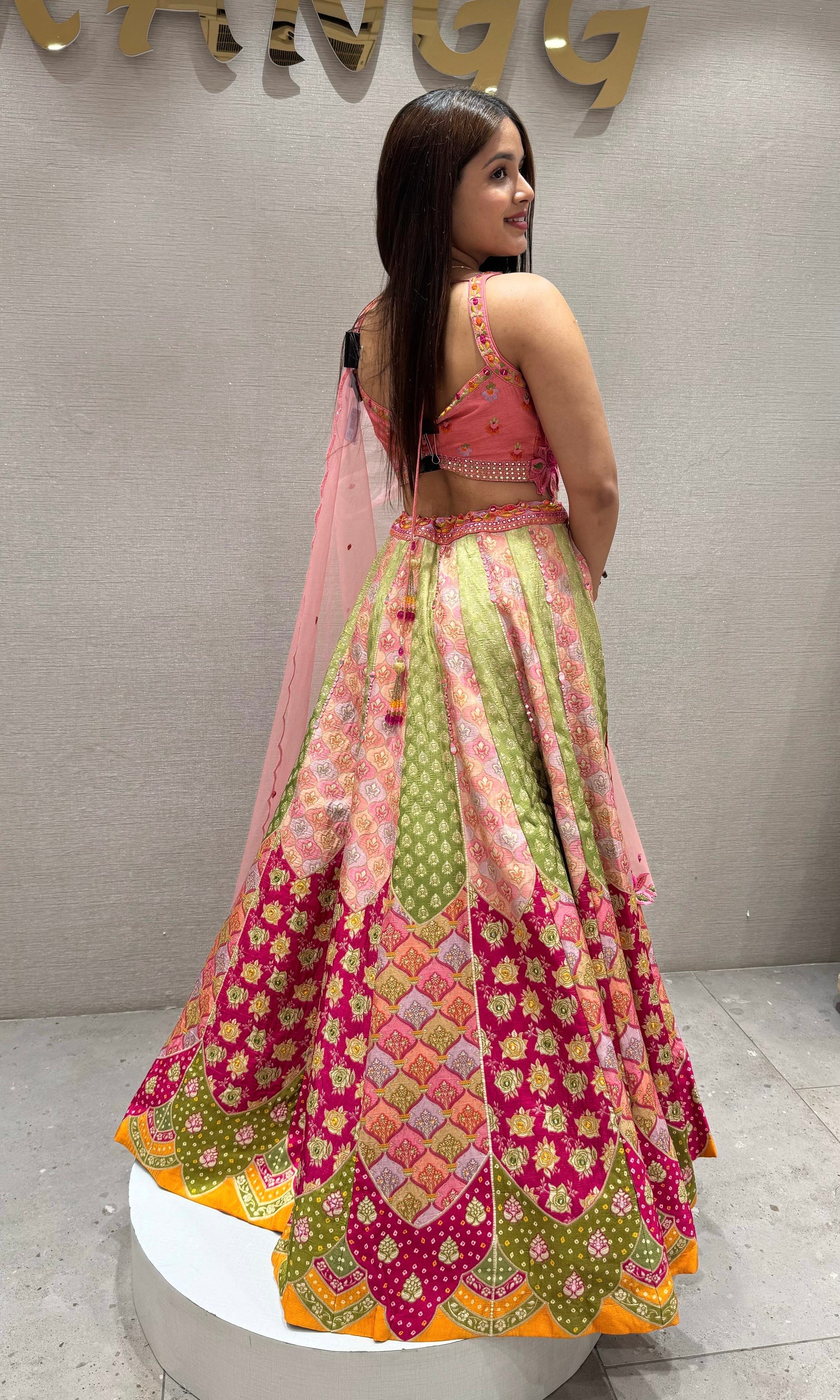 Raji crop top with lehenga