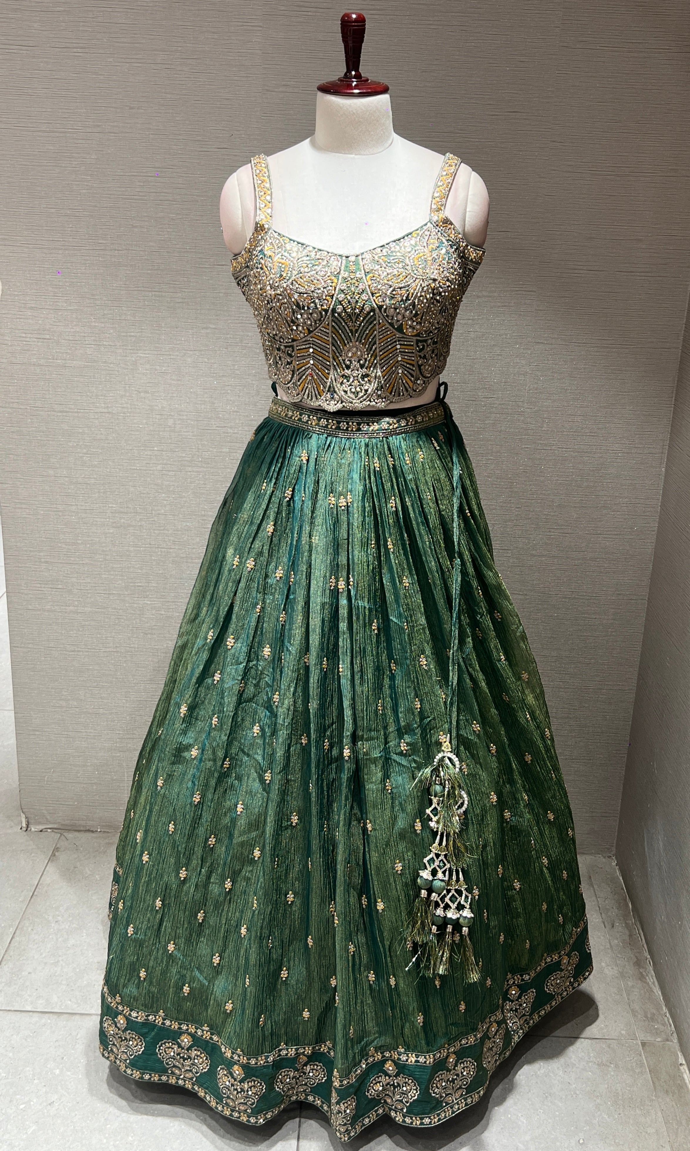 Green Lehenga