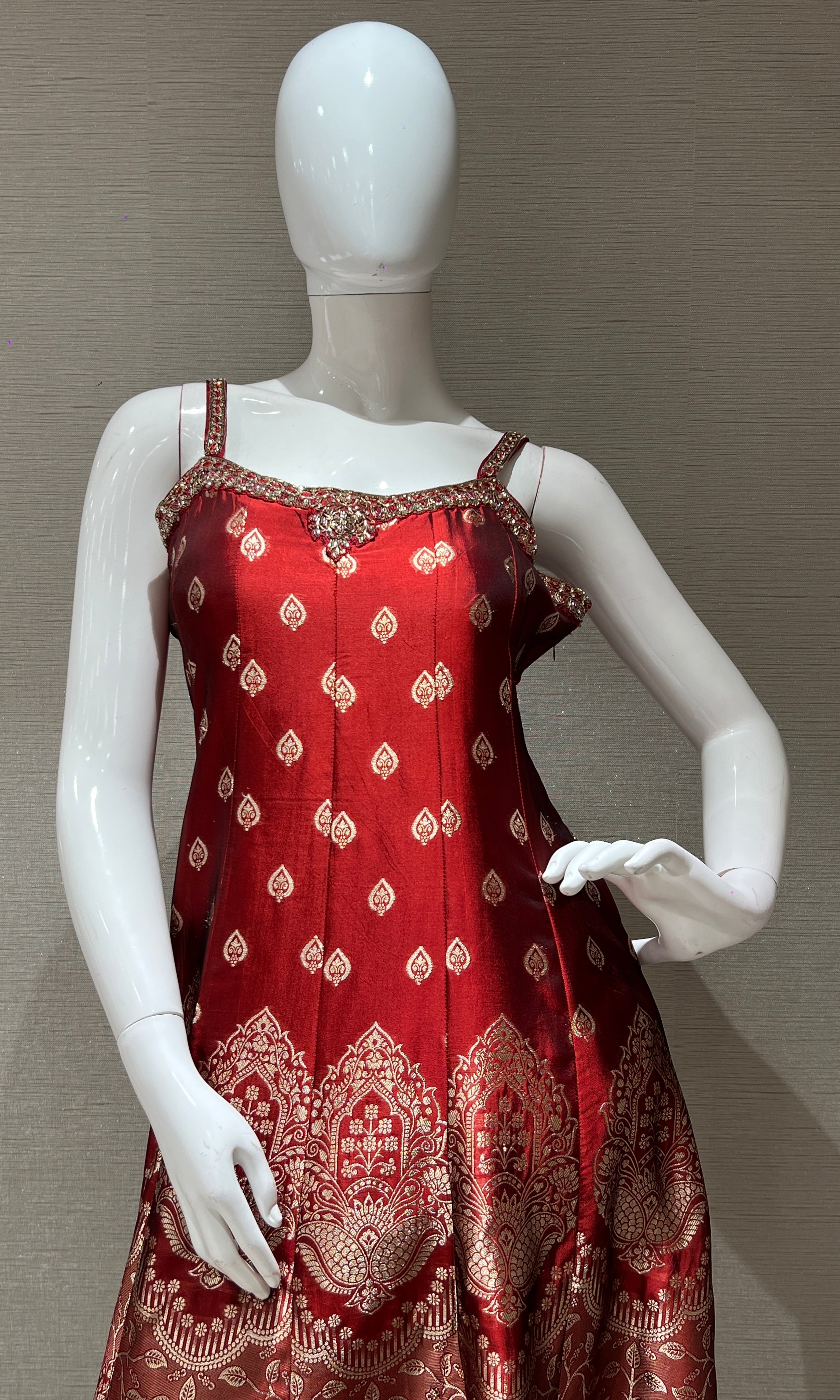 Maroon Sharara kurta set