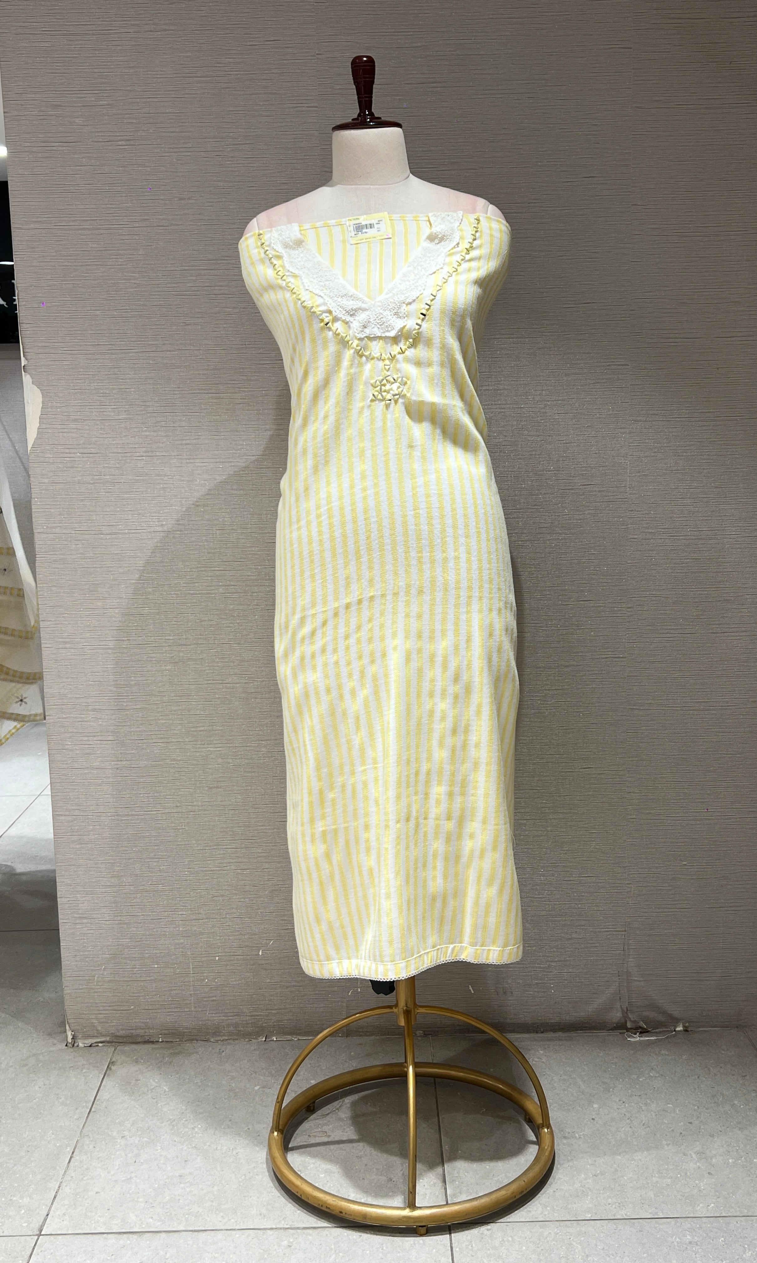 Yellow dress material