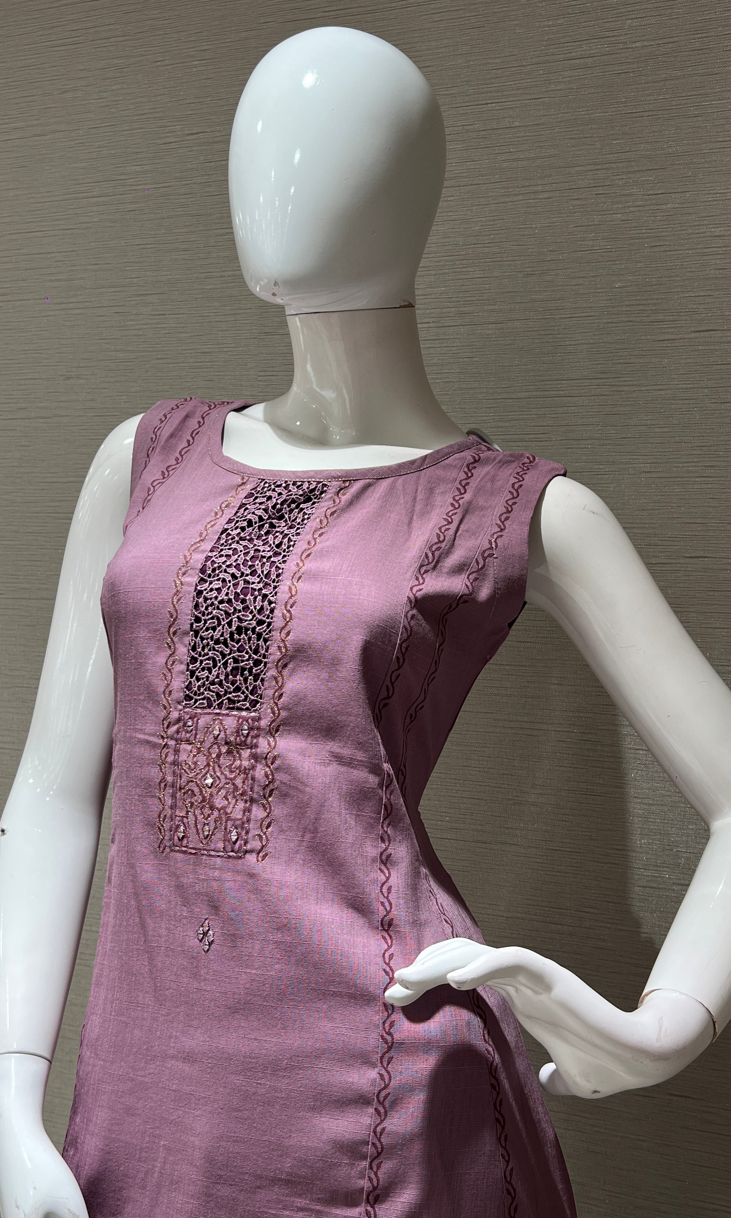 Light purple Kurti top with bottom