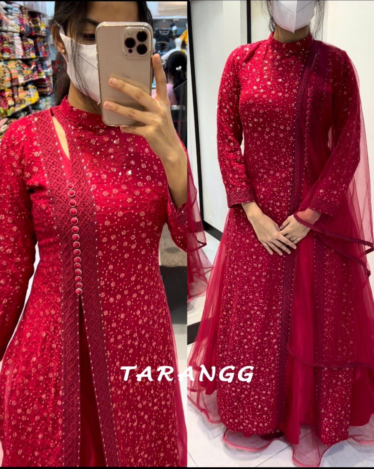 🍓 Raspberry Pink Long Dress❤️